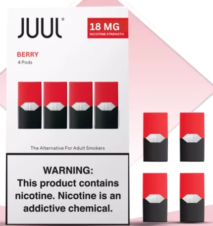 Buy JUUL Berry pods featuring a mix of blueberry, raspberry, and strawberry flavors