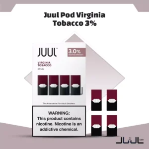 Buy JUUL Pods Virginia Tobacco 3% 4Pc/Pack in Dubai, UAE