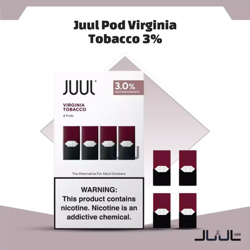 JUUL Pods Virginia Tobacco in juul dubai