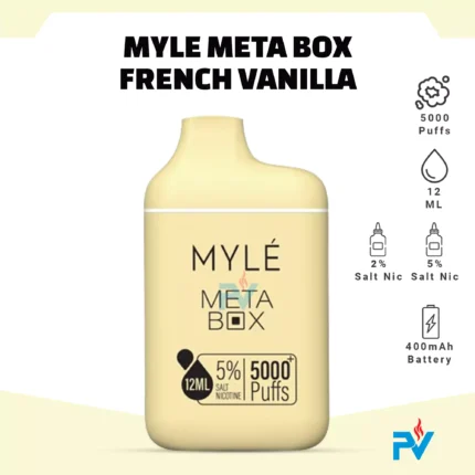 MYLE Meta Box French Vanilla Disposable Device