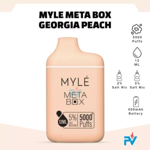 Myle Meta Box Georgia Peach Disposable Device in UAE