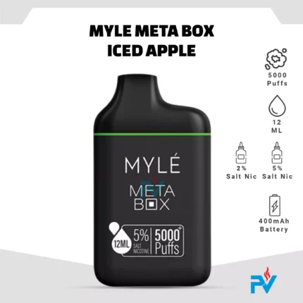 Myle Meta Box Iced Apple Disposable in UAE