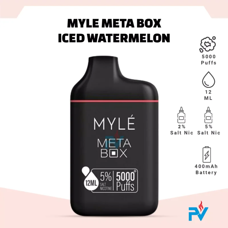 Myle Meta Box Iced Watermelon Disposable Device