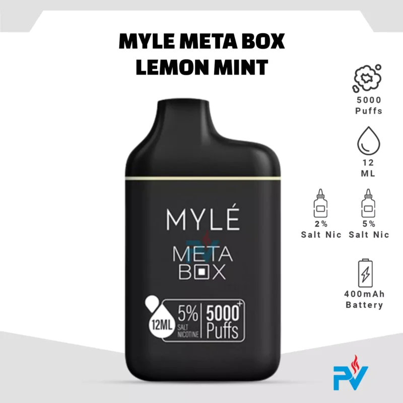 Myle Meta Box Lemon Mint Disposable Device