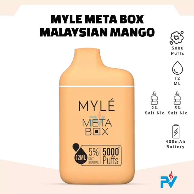 Myle Meta Box Malaysian Mango Disposable Device