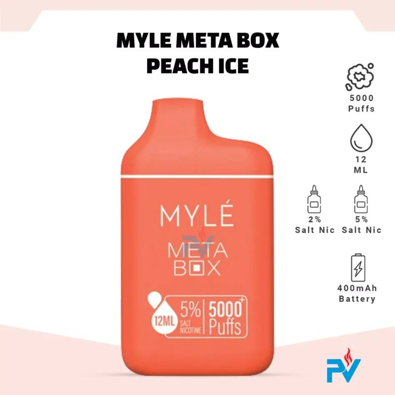 Myle Meta Box Peach Ice