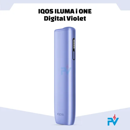 Deep violet-purple aluminum shell on compact IQOS ILUMA i ONE Violet device in Dubai