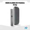 Premium IQOS ILUMA Pebble Grey starter kit featuring magnetic induction technology