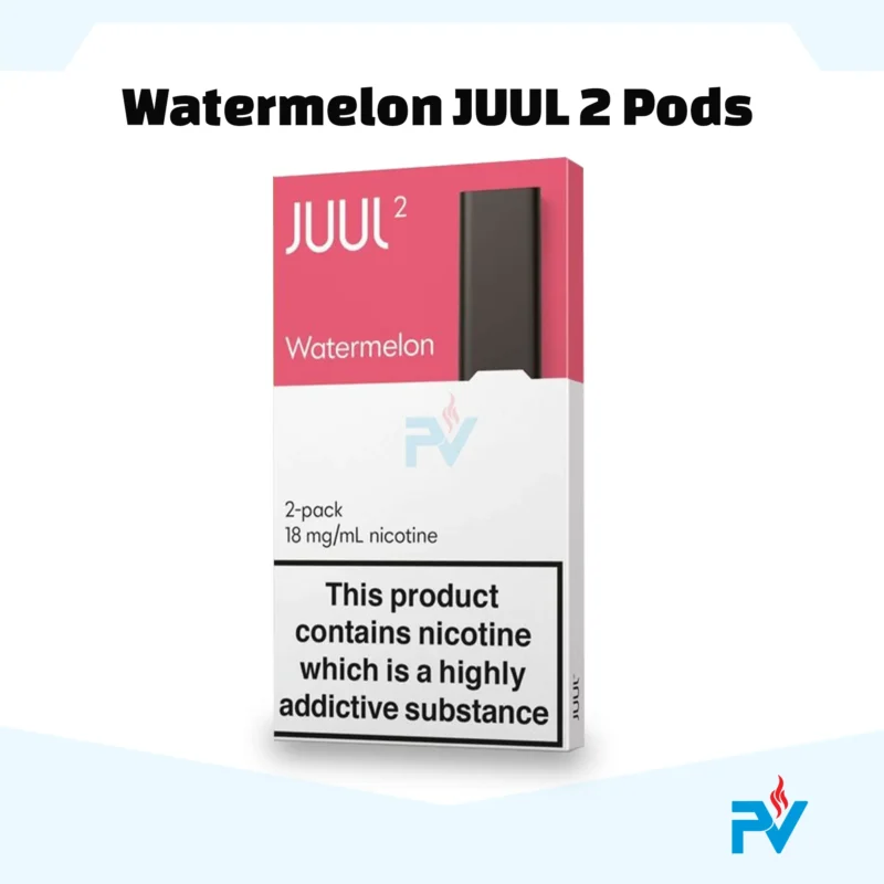 Authentic Watermelon JUUL 2 Pods flavor cartridges.