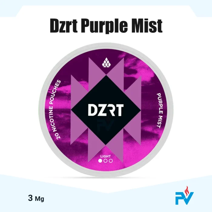 Shop DZRT Purple Mist nicotine pouches 3mg in UAE