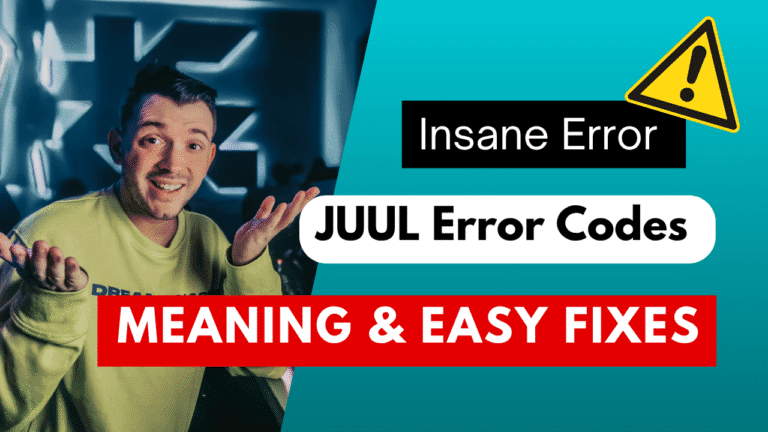 JUUL Error Codes Explained What They Mean and How to Solve Them