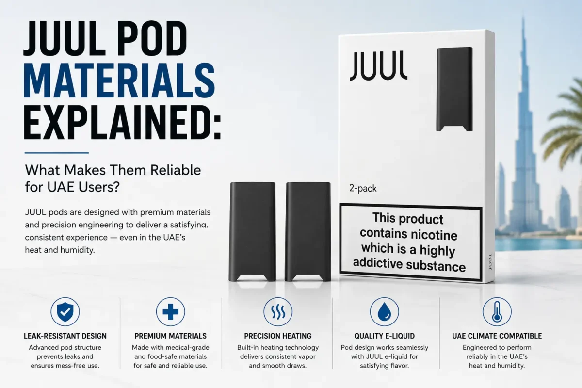 JUUL pod internal materials explained showing wick, heating element and structure