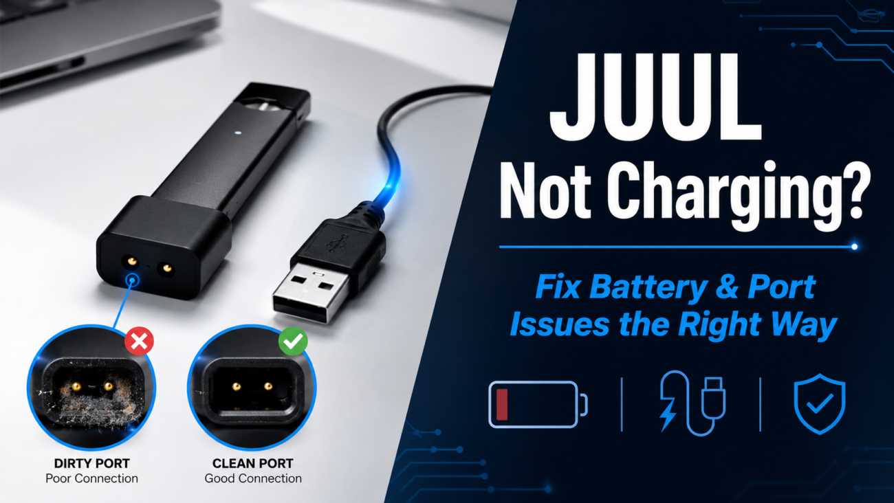JUUL Not Charging: Battery & Port Fixes UAE