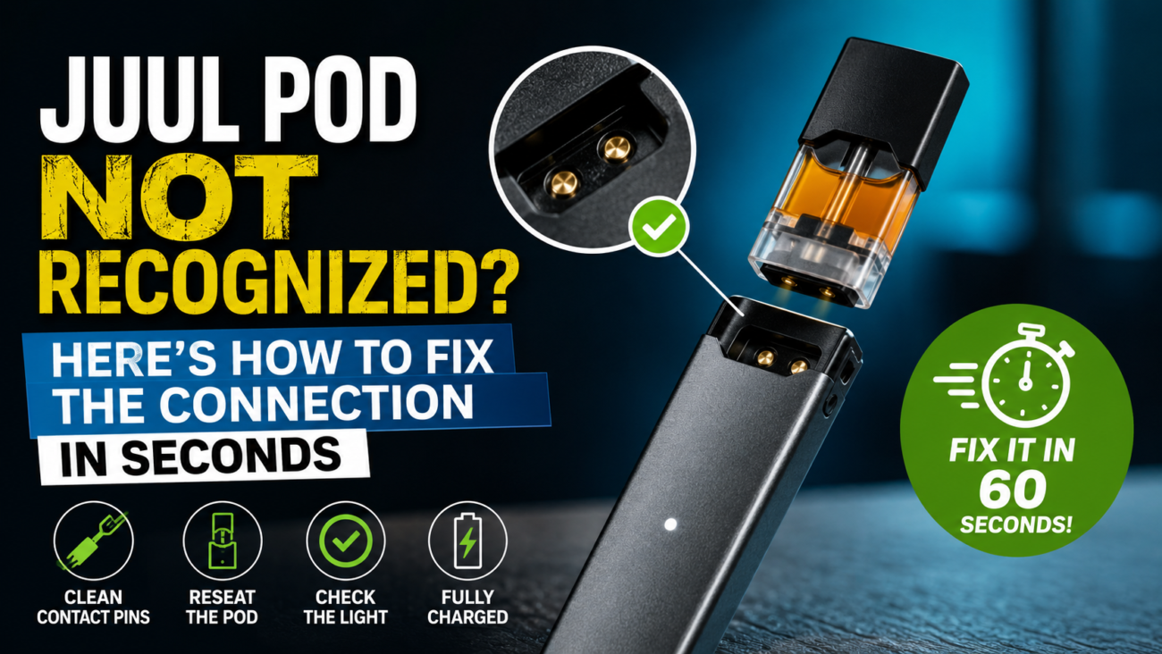 JUUL Pod Not Recognized Here’s How to Fix the Connection in Seconds