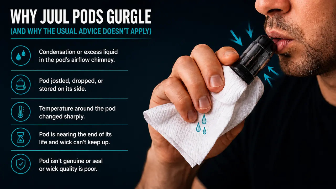 Why juul pods gurgle see this visual fix guide