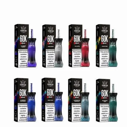 Al Fakher Crown Bar 60K E-Hose disposable hookah vape flavors in Dubai