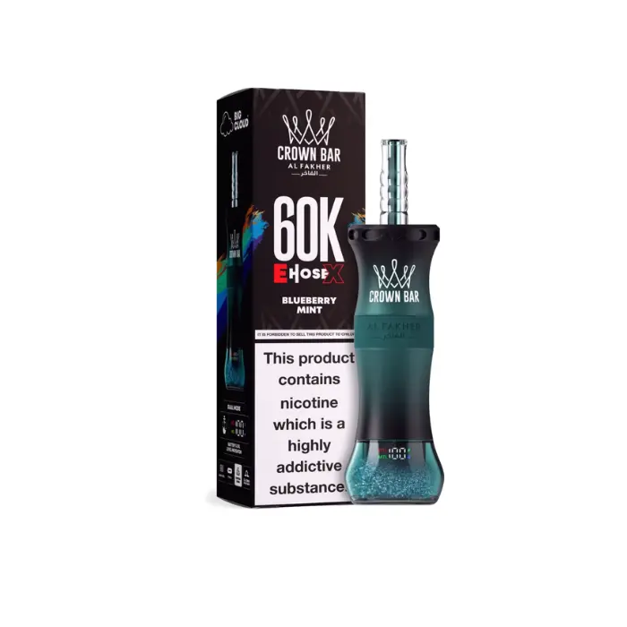 Al Fakher Crown Bar E-Hose 60000 Puffs Blueberry Mint