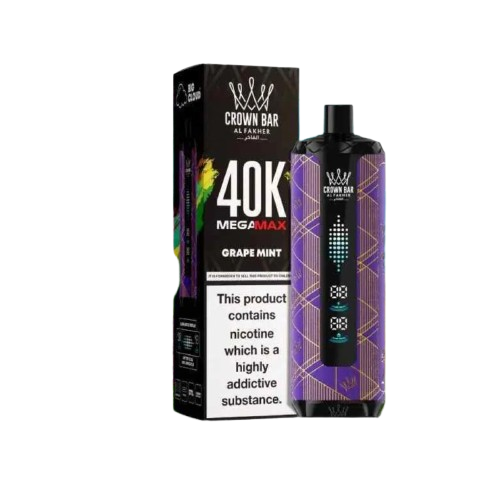 Al Fakher Crown Bar Grape Mint Mega Max 40000 Puffs