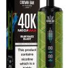 Al Fakher Crown Bar Blue Razz Blast 40000 Puffs disposable vape packaging displayed with the vape device in UAE