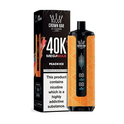 Al Fakher Crown Bar Peach Ice Mega Max 40000 Puffs