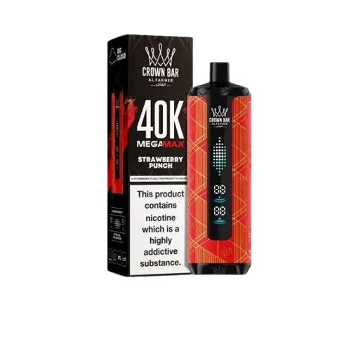 Al Fakher Crown Bar Strawberry Punch Mega Max 40000 Puffs