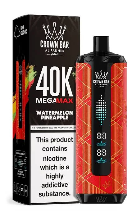 Al Fakher Crown Bar Watermelon Pineapple Mega Max 40000 Puffs