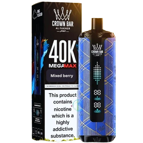Al Fakher Crown Bar Mixed Berry Mega Max 40000 Puffs