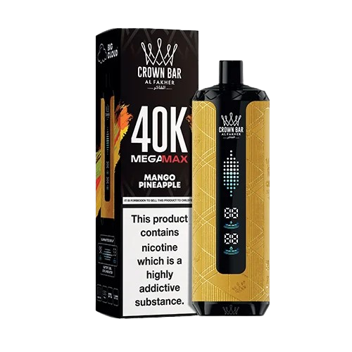 Al Fakher Crown Bar Pineapple Ice Mega Max 40000 Puffs
