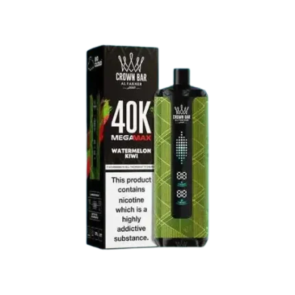 Buy Al Fakher Crown Bar Watermelon Kiwi Mega Max 40000 Puffs in Dubai