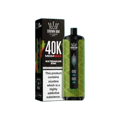 Al Fakher Crown Bar Watermelon Kiwi Mega Max 40000 Puffs