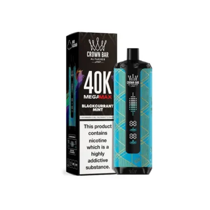 Al Fakher Crown Bar Mega Max 40000 Puffs Blackcurrant Mint disposable device