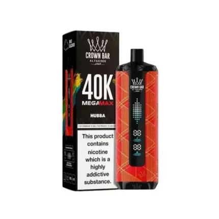 Al Fakher Crown Bar Mega Max 40000 Puffs Hubba bubblegum vape device