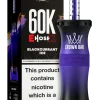 Al Fakher Crown Bar E-Hose 60000 Puffs Blackcurrant Ice vape featuring blackcurrant flavor and cooling notes