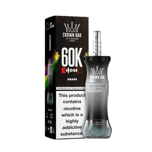 Al Fakher Crown Bar E-Hose 60000 Puffs Grape