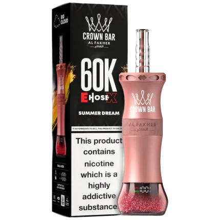Buy Al Fakher E-Hose X Crown Bar 60000 Puffs Summer Dream Flavor in Dubai