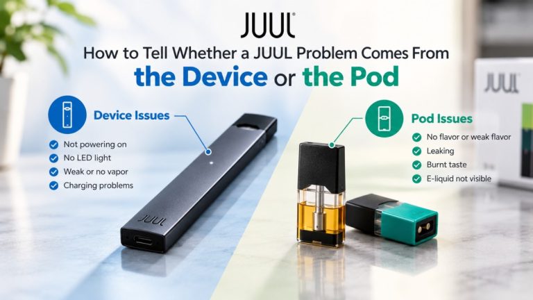 JUUL Not Working? How to Tell If It Is the Device or Pod