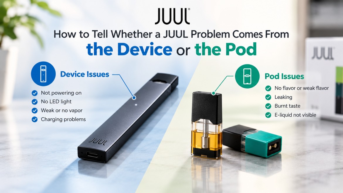 JUUL Not Working? How to Tell If It Is the Device or Pod