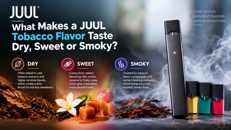 What Makes Tobacco Vape Flavor Taste Dry, Sweet or Smoky?