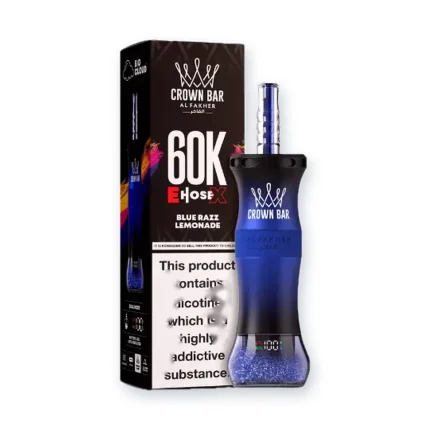 Al Fakher Crown Bar E-Hose 60000 Puffs Blue Razz Lemonade