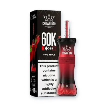 Al Fakher Crown Bar E-Hose 60000 Puffs Two Apple
