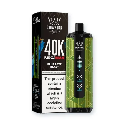 Al Fakher Crown Bar Blue Razz Blast Mega Max 40000 Puffs