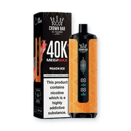 Al Fakher Crown Bar Peach Ice Mega Max 40000 Puffs