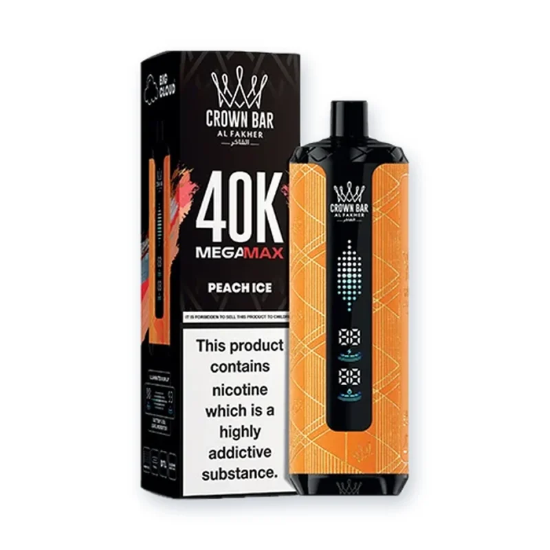 Al Fakher Crown Bar Peach Ice Mega Max 40000 Puffs