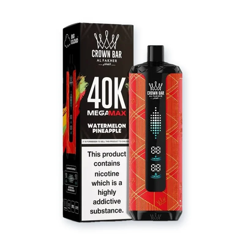 Al Fakher Crown Bar Watermelon Pineapple Mega Max 40000 Puffs
