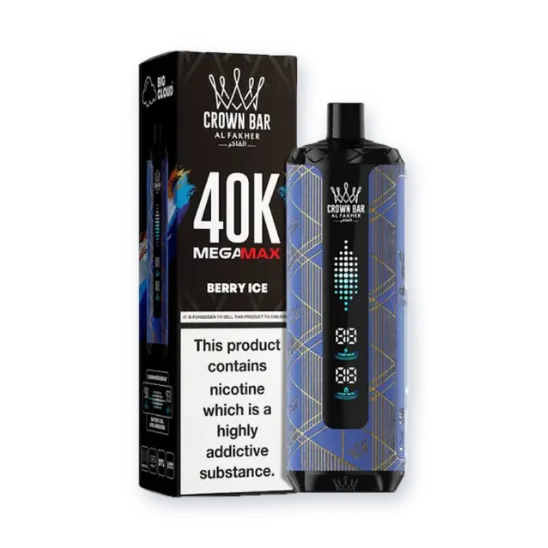 Al Fakher Crown Bar Mega Max 40000 Puffs Berry Ice