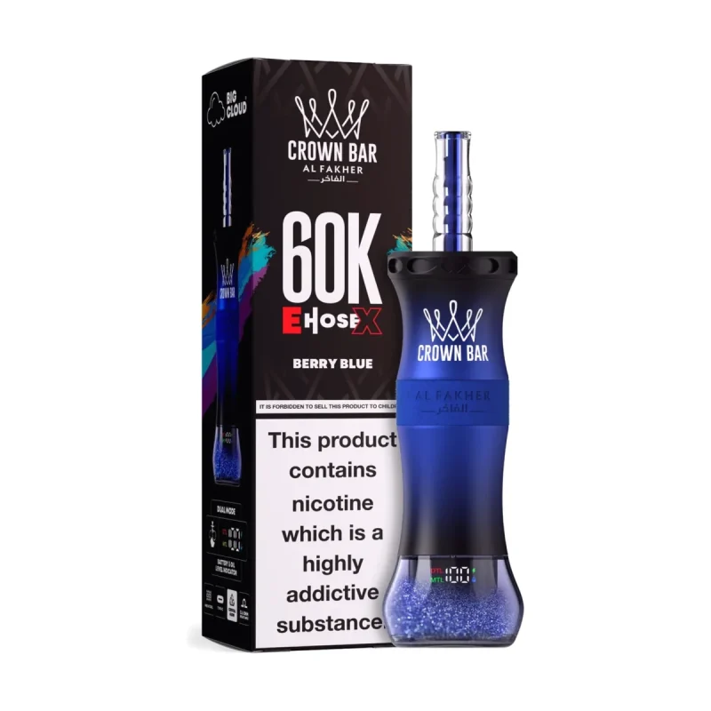 Al Fakher Crown Bar E-Hose 60000 Puffs Berry Blue