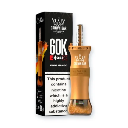 Al Fakher Crown Bar E-Hose 60000 Puffs Cool Mango