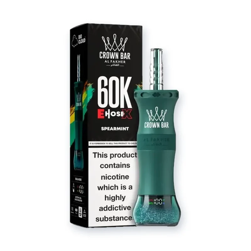 Al Fakher Crown Bar E-Hose 60000 Puffs Spearmint