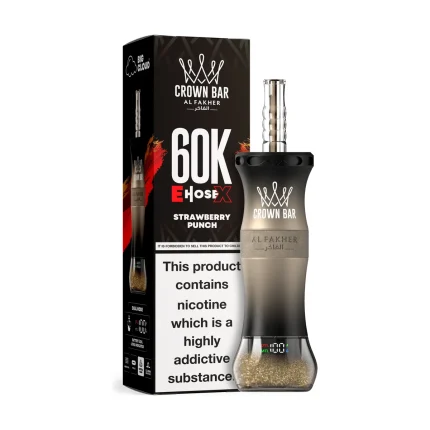 Al Fakher Crown Bar E-Hose 60000 Puffs Strawberry Punch
